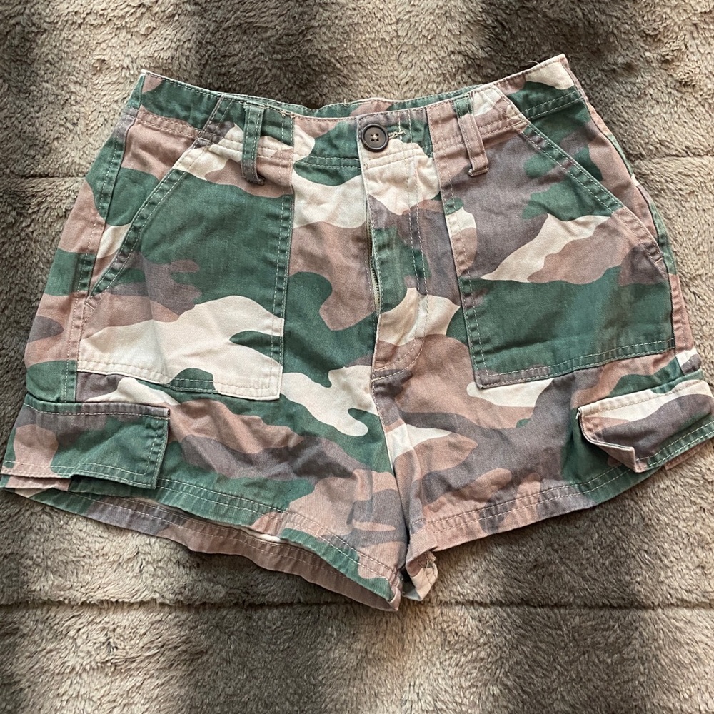 Forever 21 Camo Cargo Shorts